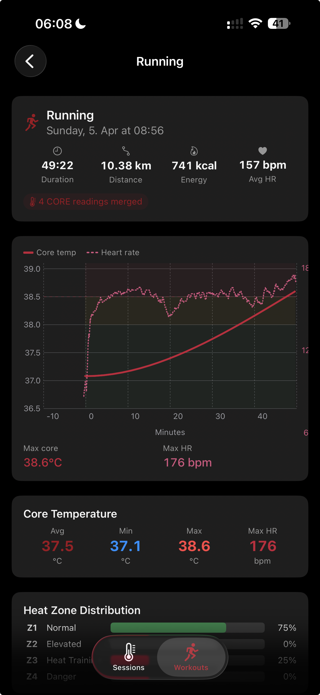 ThermaSync Session Detail